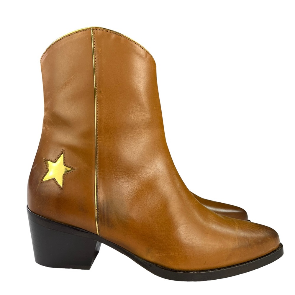 Thursday Sedona Country Star Brown Western Leather Cowboy Boots Womens‎ Size 7.5